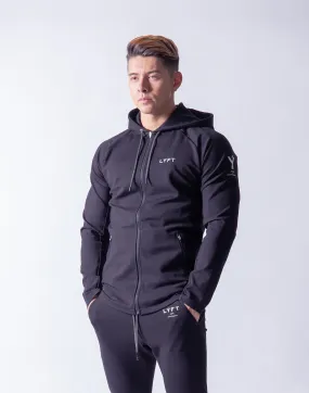 Ý 2way Workout Zip up Wear - Black