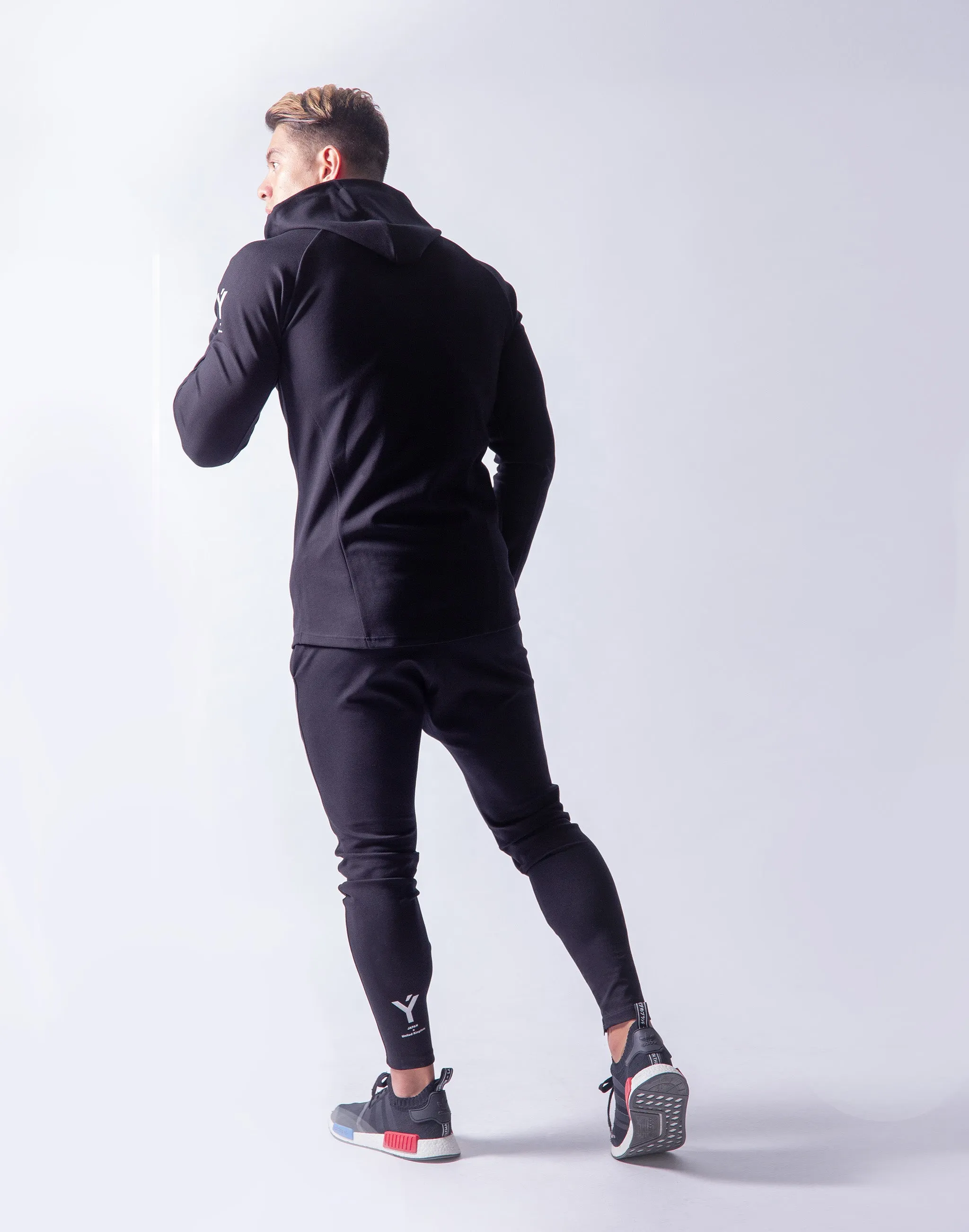 Ý 2way Workout Zip up Wear - Black