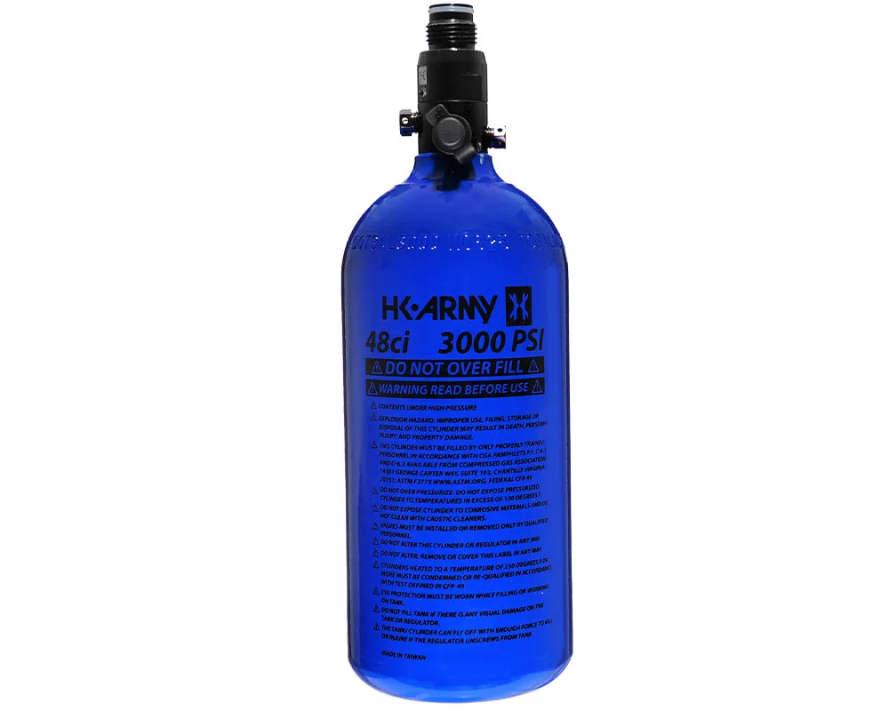 48ci / 3000psi Aluminum Compressed Air Tank - Blue