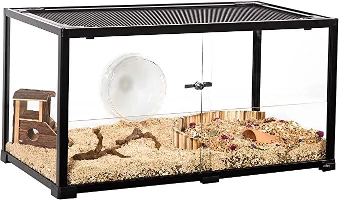 50 Gallon Reptile Terrarium 2 in 1 Reptile Tank 36" x 18" x 18" with Sliding Front Doors