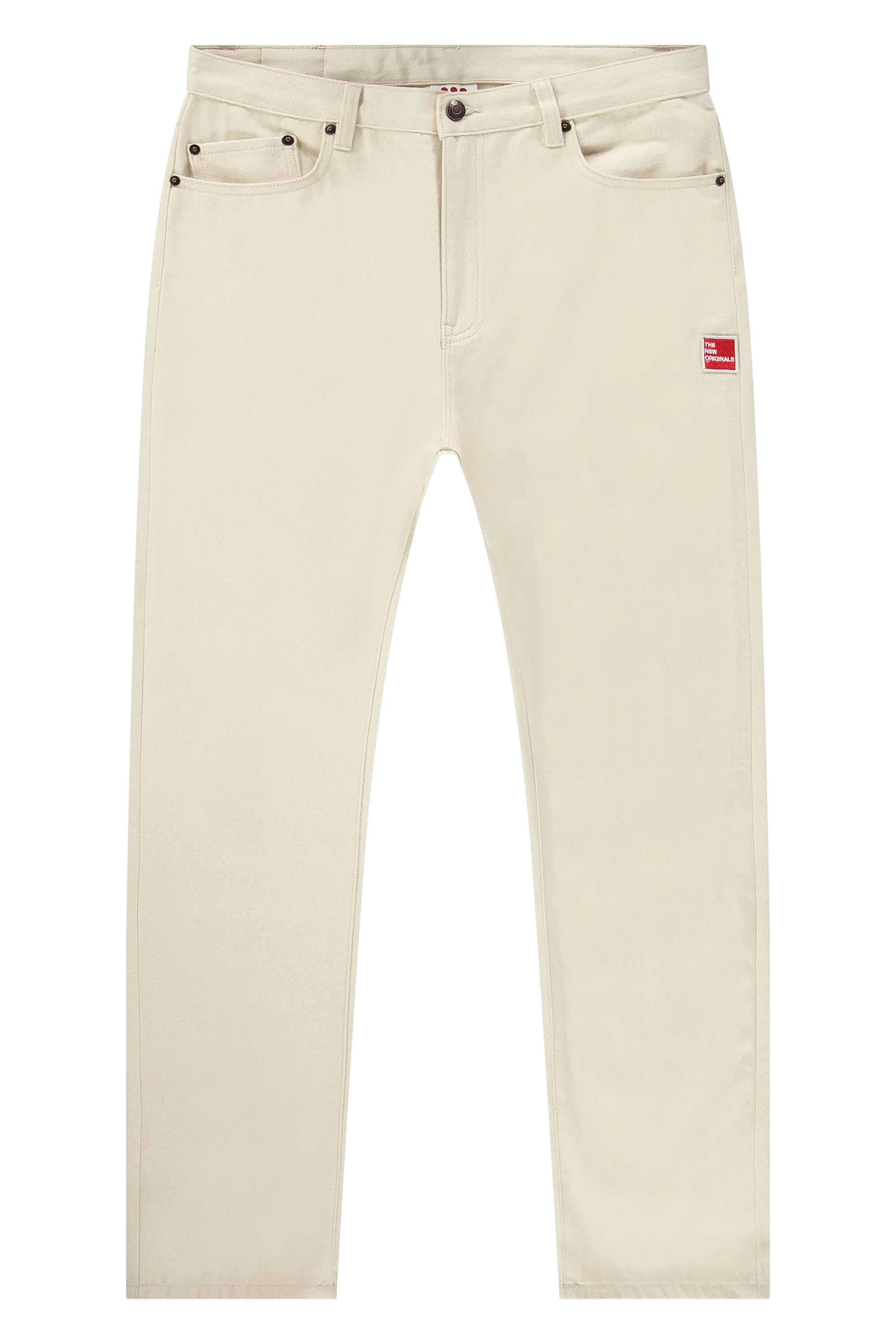 9-Dots Relaxed Jeans White Alyssum