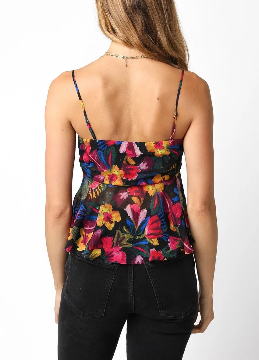 Addison Floral Print Woven Top