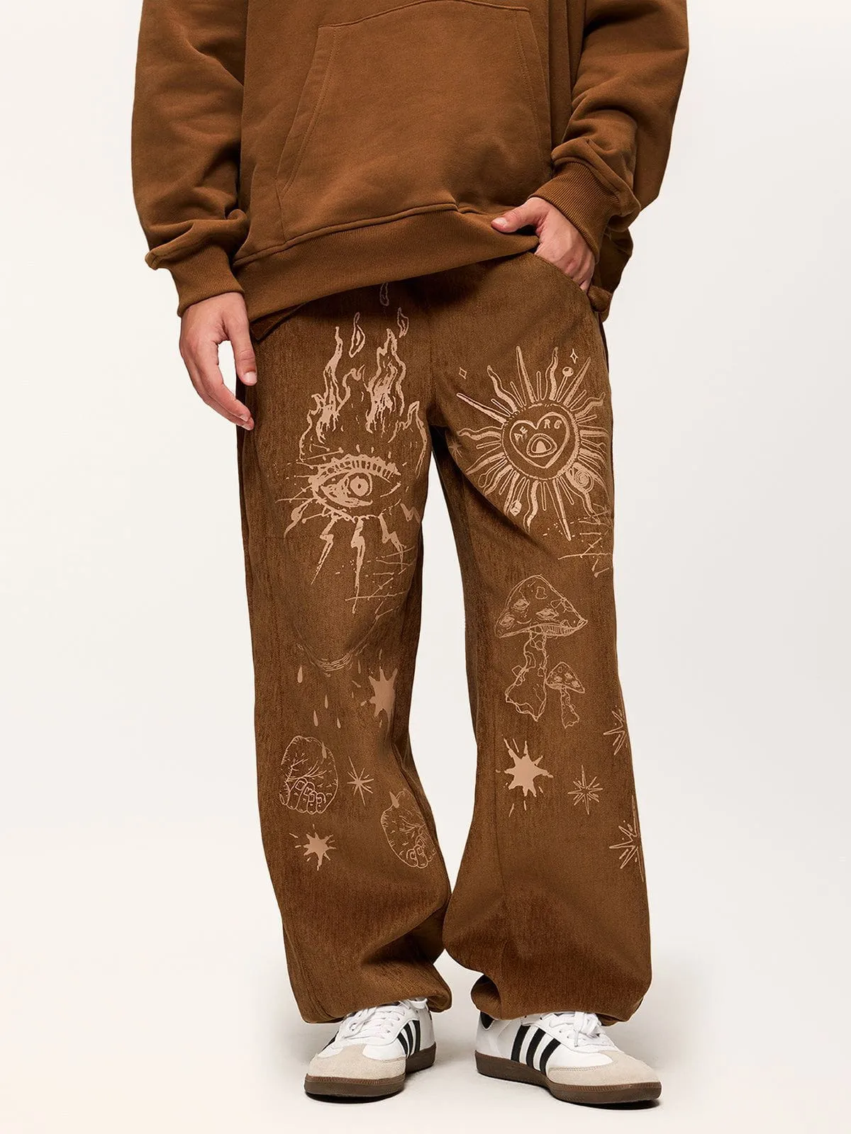 Aelfric Eden Sun Eye Print Pants