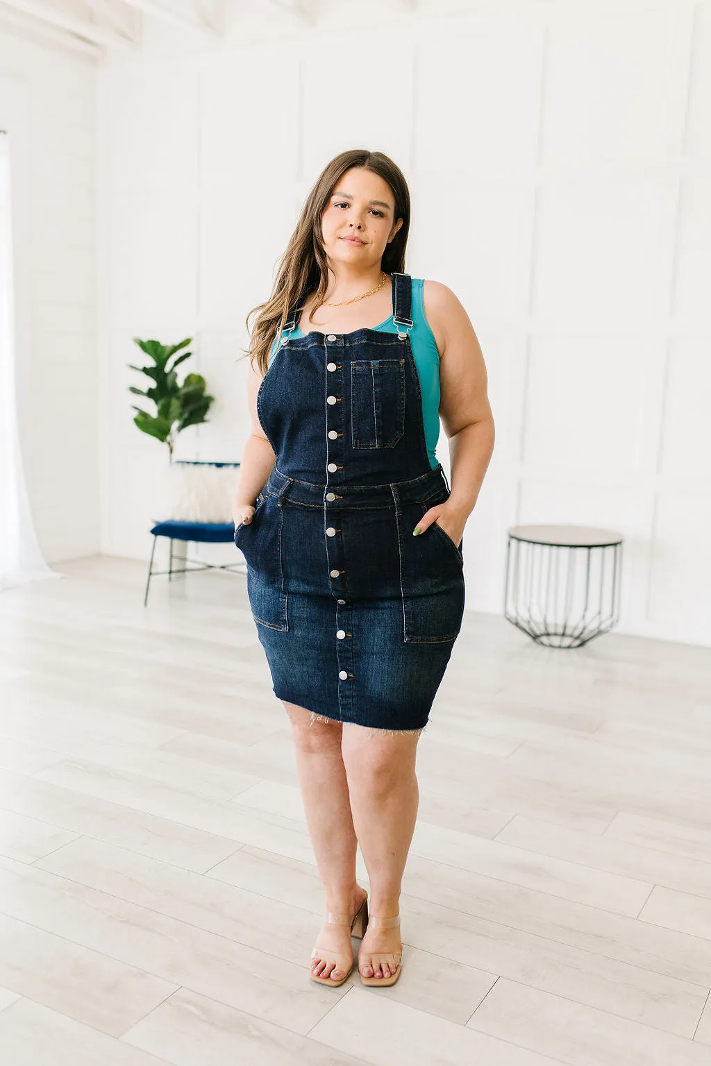 Agnes Denim Overall Dress by Judy Blue