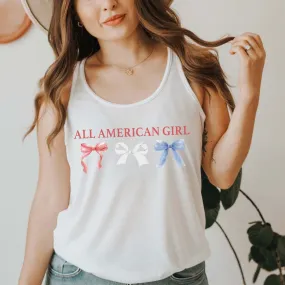 All American Girl Bows Bella Flowy Tank