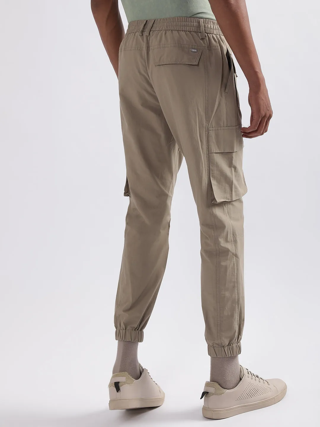 Antony Morato Men Tapered Fit Cotton Cargo Trousers