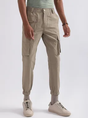 Antony Morato Men Tapered Fit Cotton Cargo Trousers