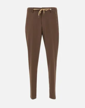 Apollo Wool Blend Trousers in Tobacco