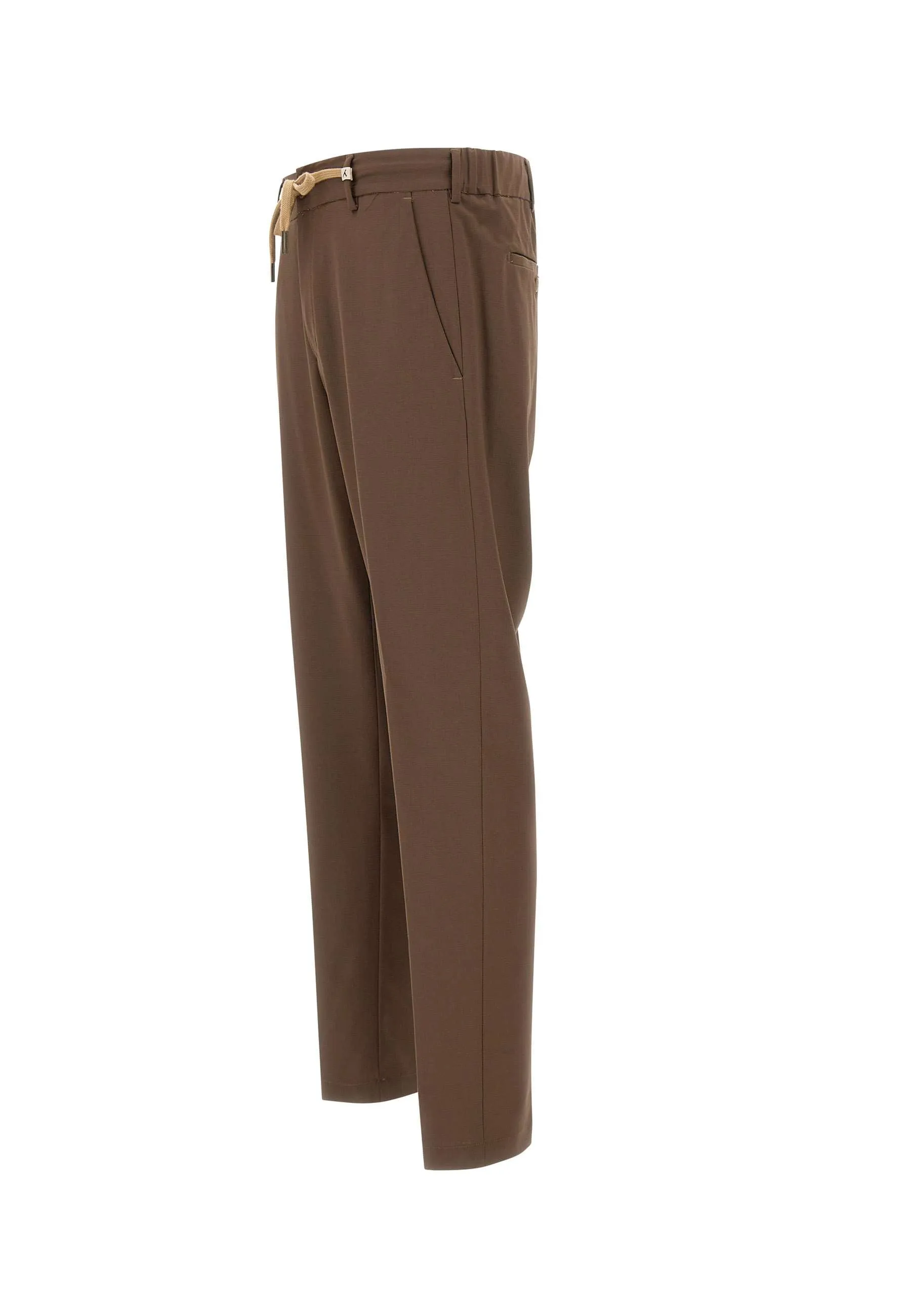 Apollo Wool Blend Trousers in Tobacco