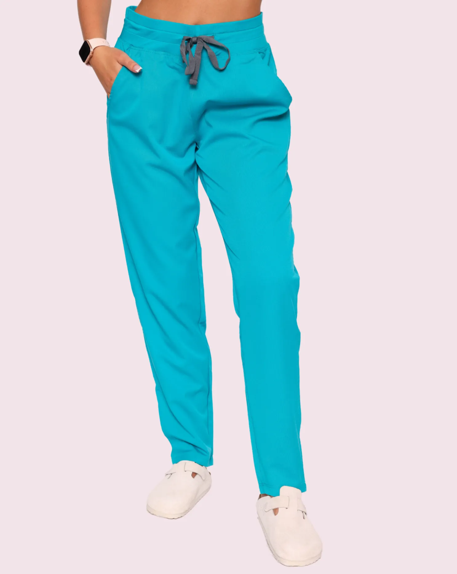 Arlo Straight Leg Scrub Bottoms - Teal