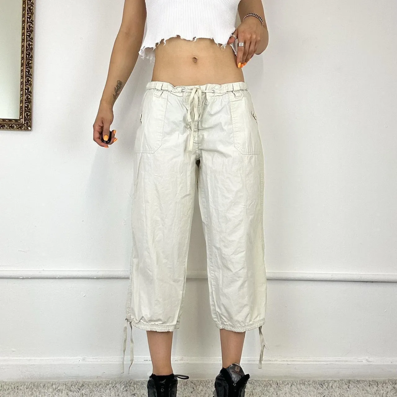 baggy 3/4 cargo trousers