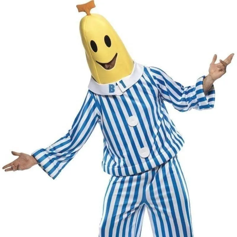 Bananas In Pyjamas Costume Adult Blue White Yellow