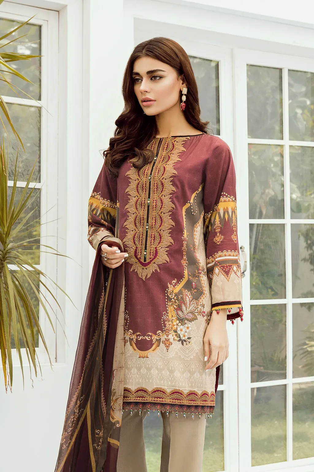 Baroque Fuchsia Lawn Collection Vol-2 2019 – Amaryllis