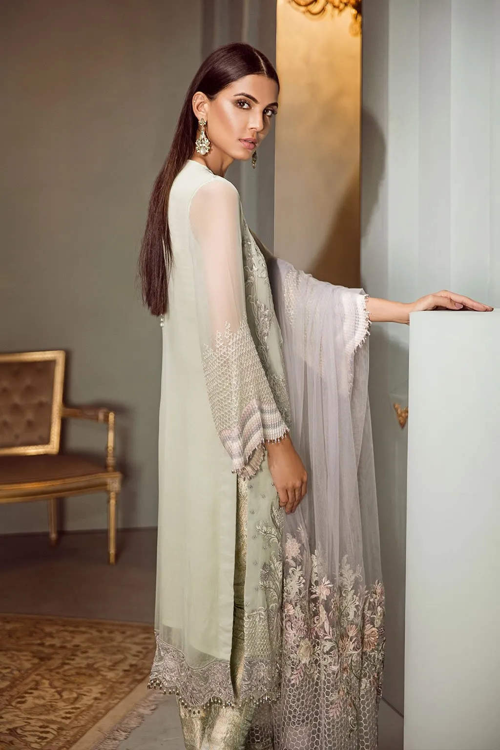 Baroque Isabella Embroidered Chiffon Collection 2018 – Le Diamant