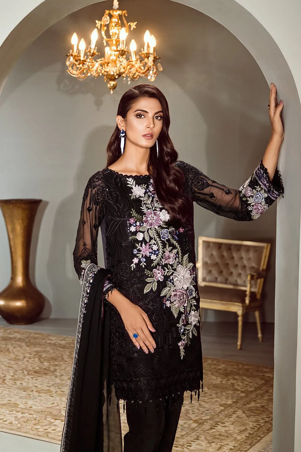 Baroque Isabella Embroidered Chiffon Collection 2018 – Opera