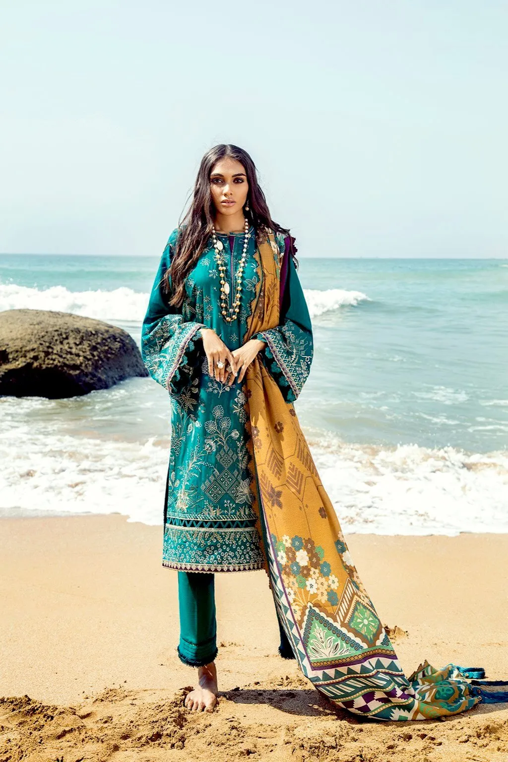 Baroque Khaddar Winter Collection – TURQUOISE