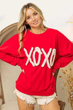 Bibi Chunky XOXO Lettering Pullover