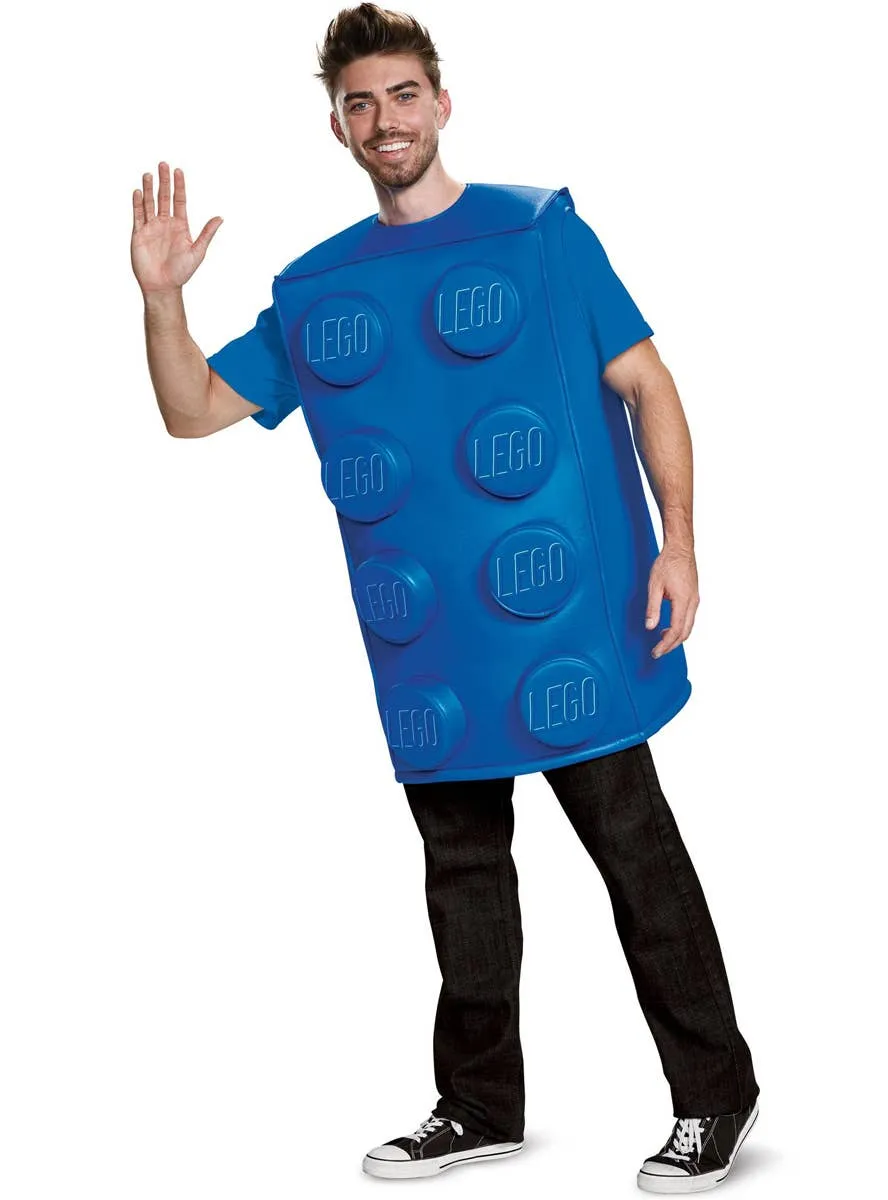 Big Blue Lego Brick Unisex Adults Costume