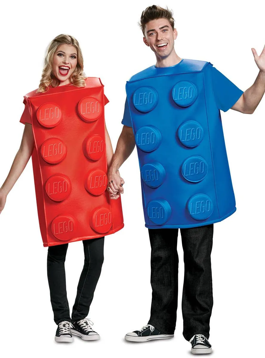 Big Blue Lego Brick Unisex Adults Costume