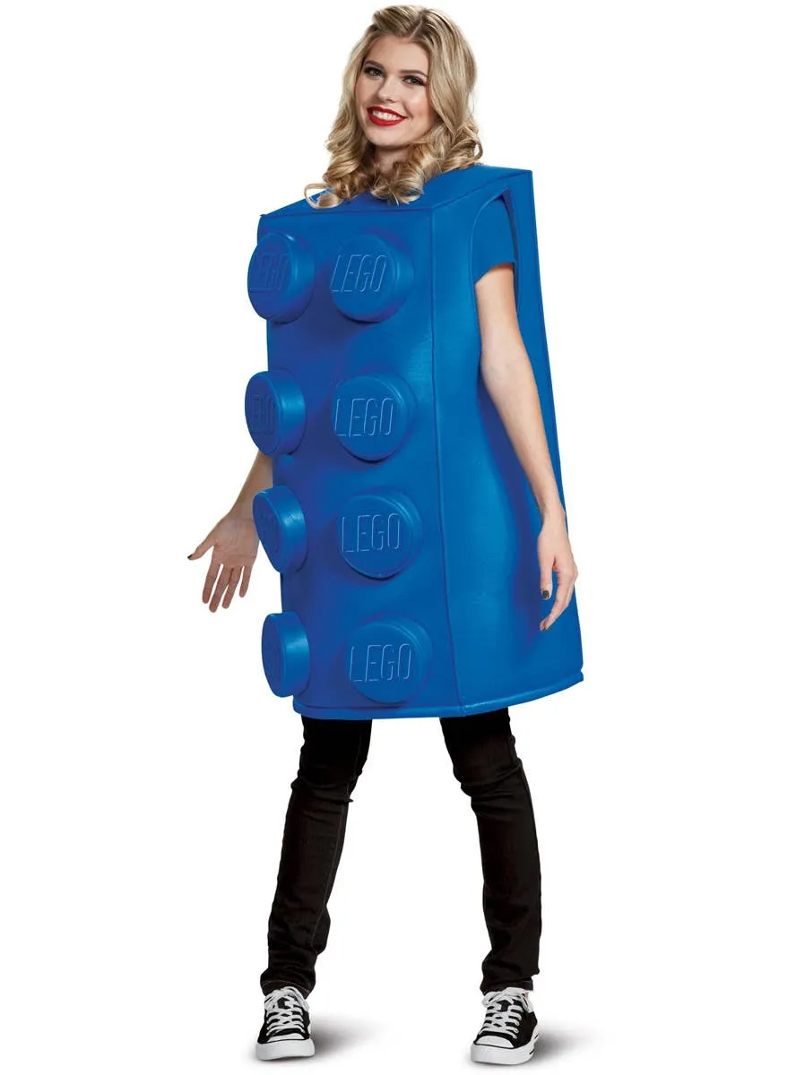 Big Blue Lego Brick Unisex Adults Costume