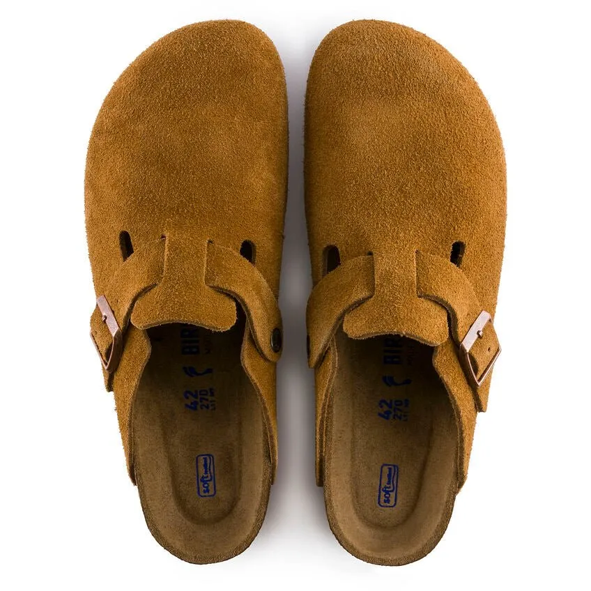 Birkenstock Boston Soft Footbed - Mink Suede