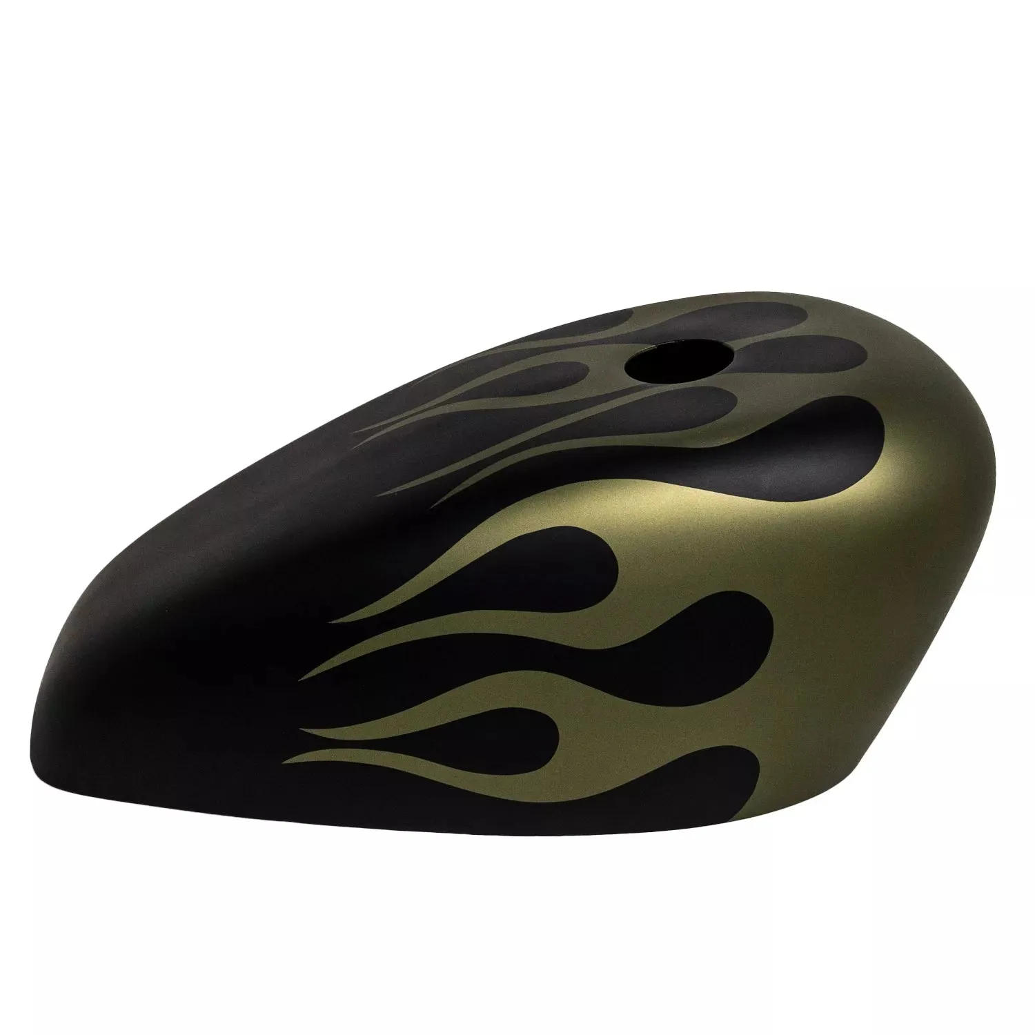 BLACK OLIVE GREEN FLAMES - 1200c custom