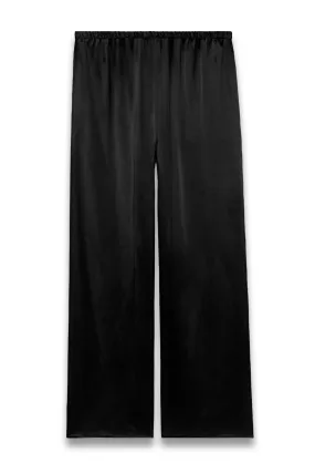 Black Silk Trousers