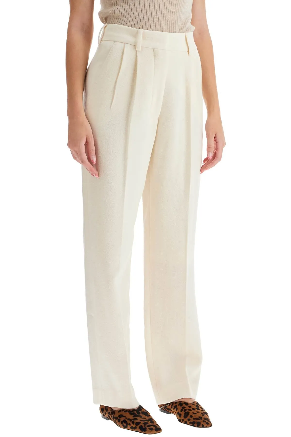 BLAZE MILANO resolute cream fox pants for