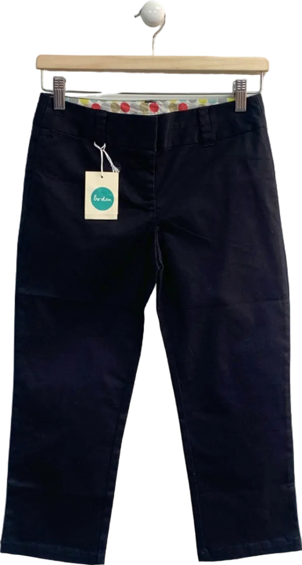 Boden Navy Cropped Trousers UK 6