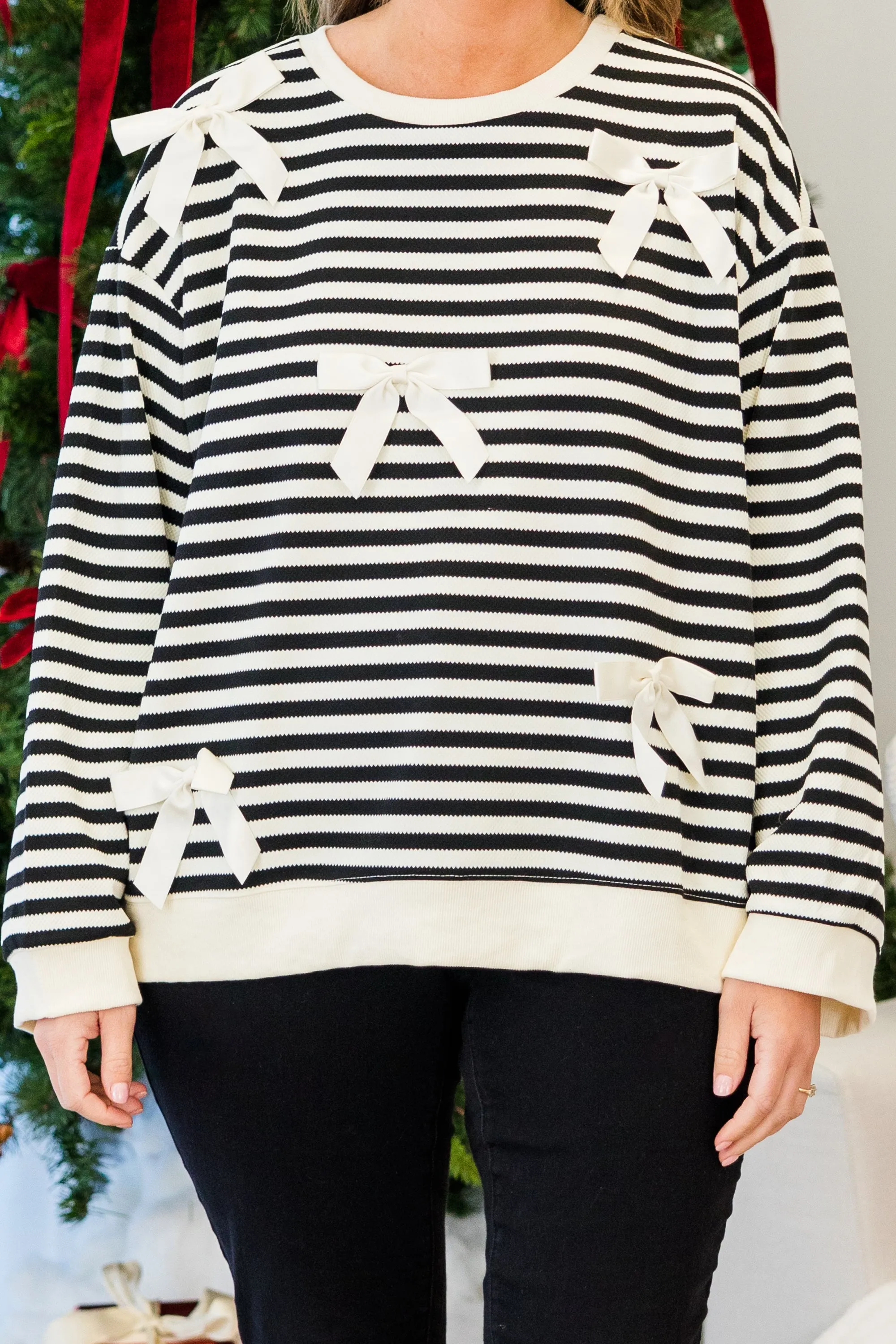 Bow-tiful Girl Pullover, Black