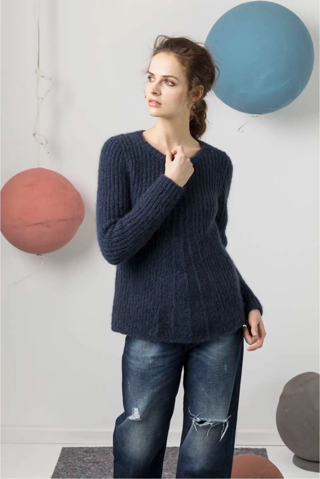 Brioche Pullover | Lang Yarns Malou Light & Knitting Pattern (247-14)