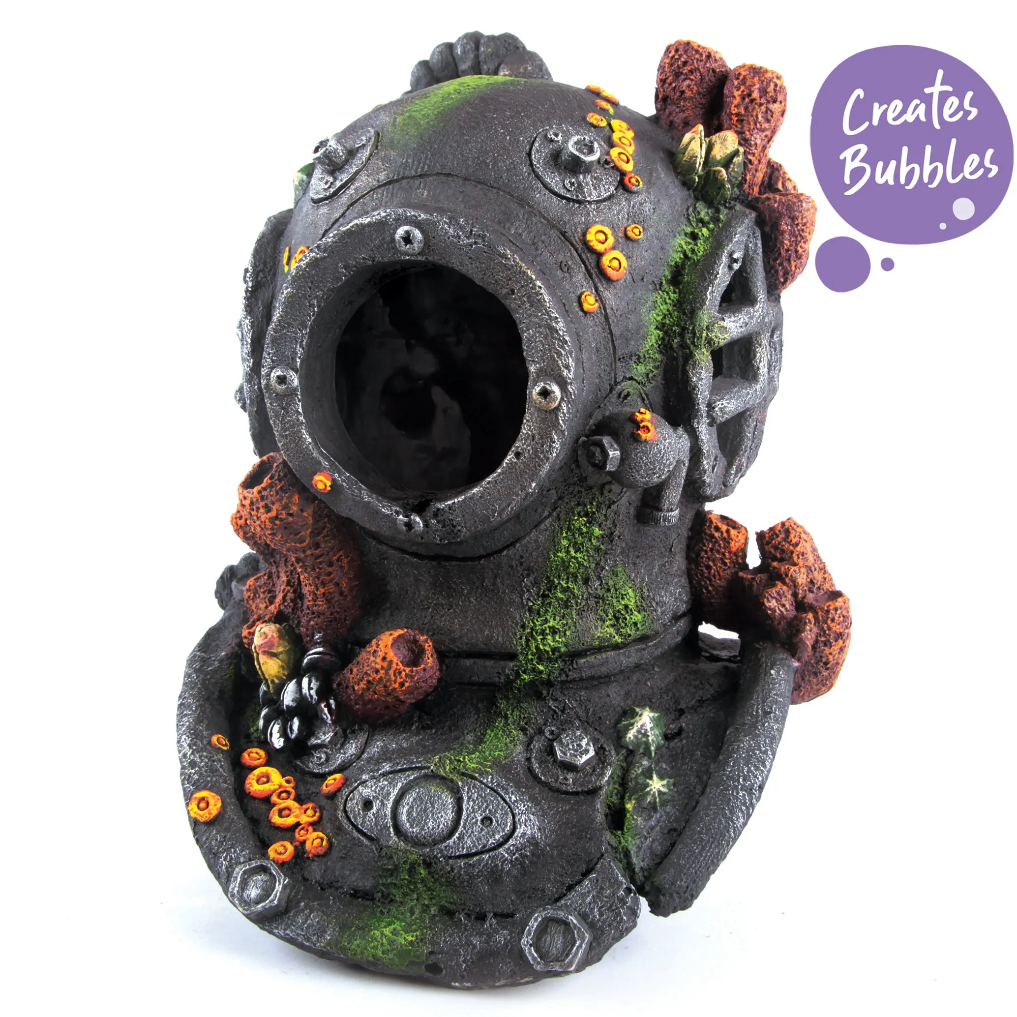 Bubbling Divers Helmet Fish Tank Ornament