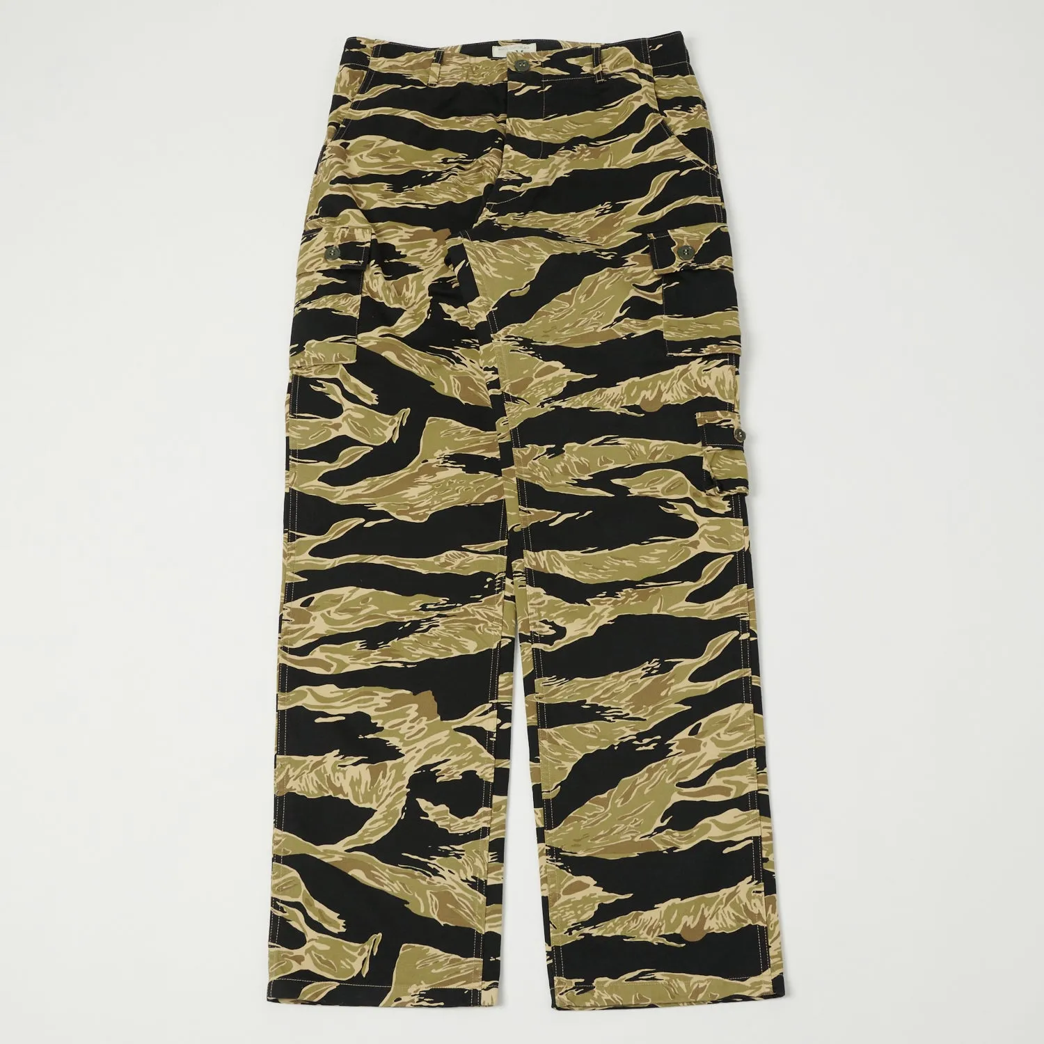 Buzz Rickson's BR41903 Gold Tiger Stripe Trouser - Black