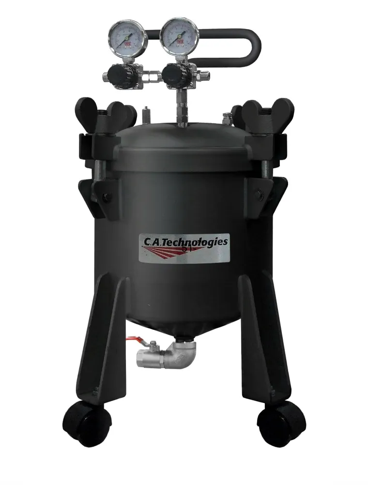 C.A Technologies 2.5 gallon (NON-ASME) Bottom Outlet Pressure Tank - Single REGULATED