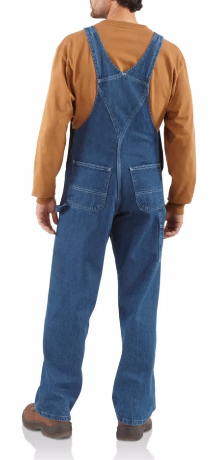 Carhartt Washed Denim Bib Overall Unlined R07