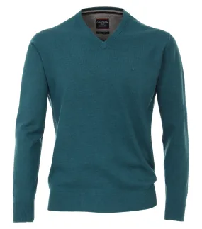 CasaModa Pullover V-Ausschnitt uni