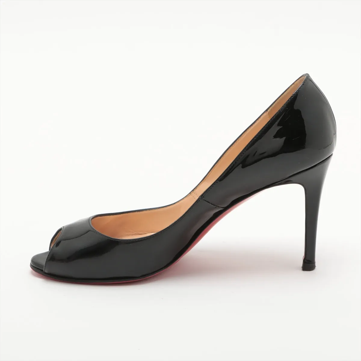 Christian Louboutin Patent Leather Open-toe Pump