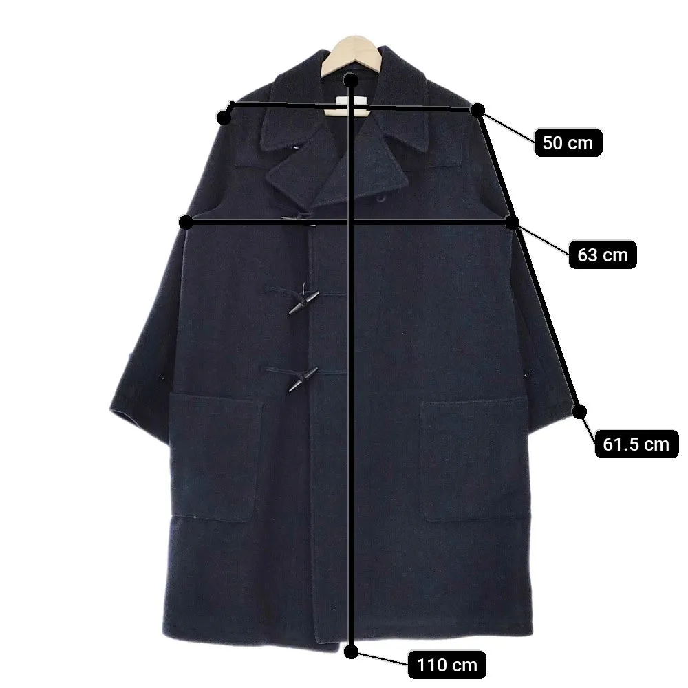 CIOTA 新品 Duffle Coat サイズ5 COLM-118 定価110000円 スビンコットン メルトン ダッフルコート ネイビー メンズ シオタ【中古】4-1201A♪