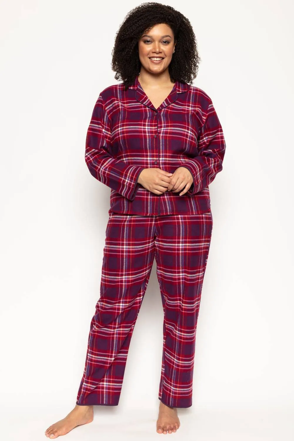 Clarissa Check Pyjama Pants, Size UK 8