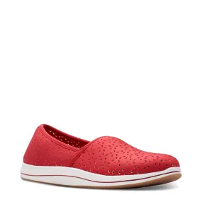 Clarks Women's Breeze Emily Perfed Slip On in Cherry