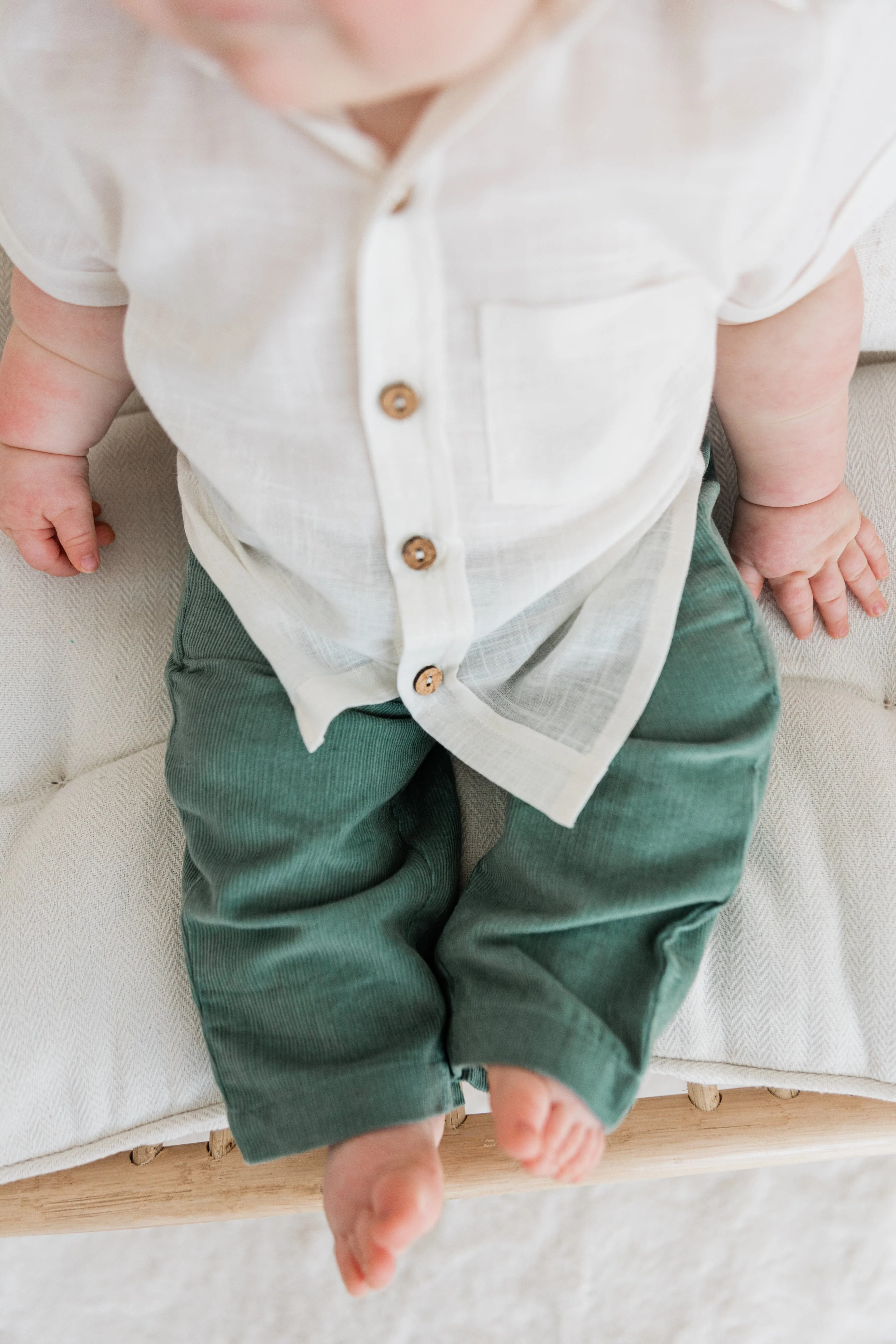 Corduroy Pants & Shirt Set