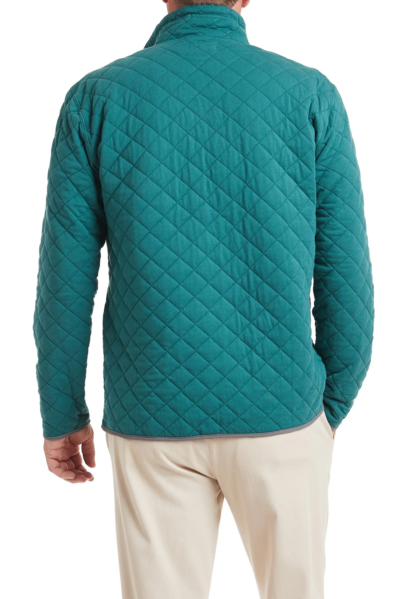 Cross Rip Quilted Sweatshirt Hunter