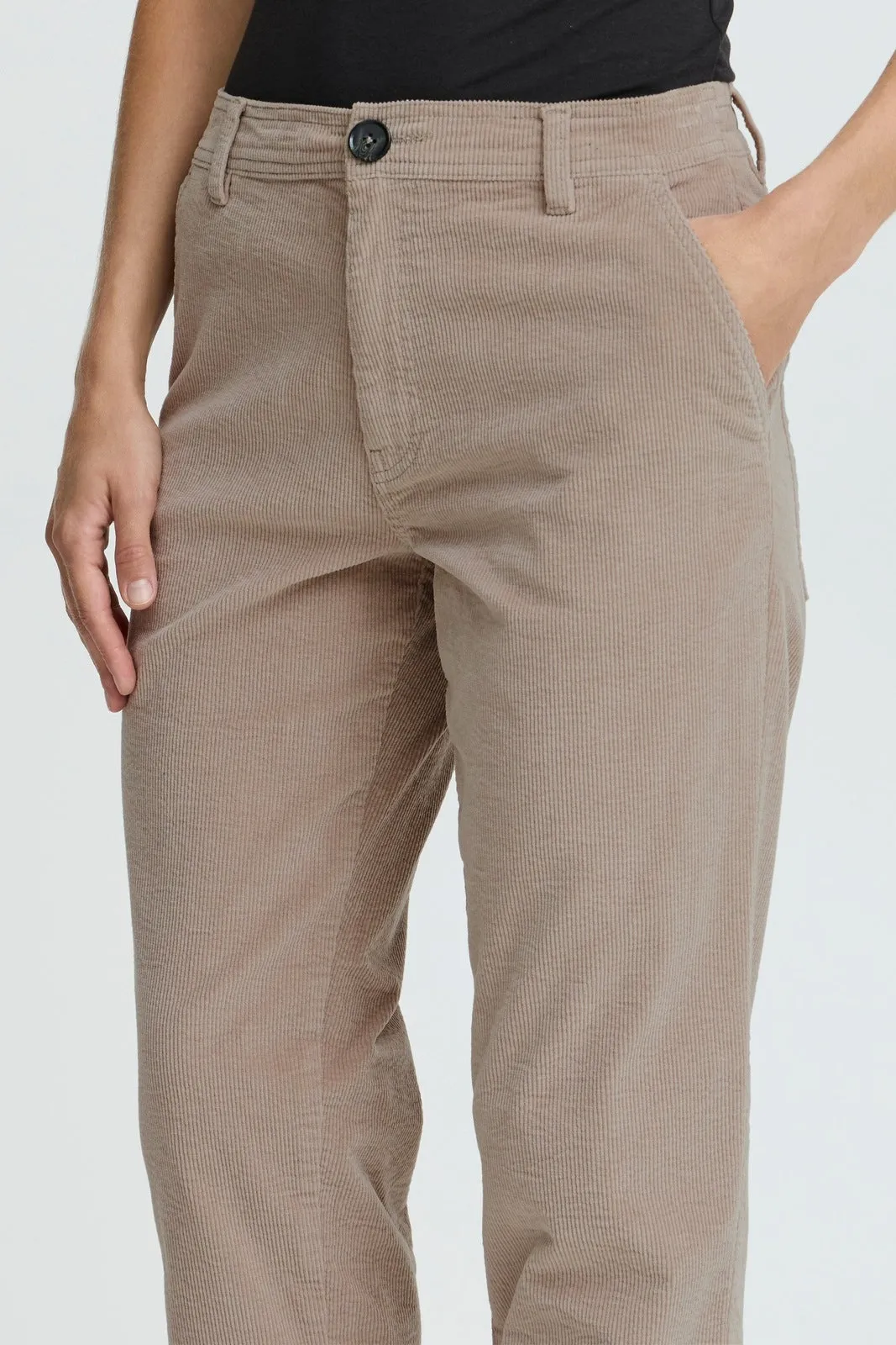 Dasik Cropped Casual Trousers - String