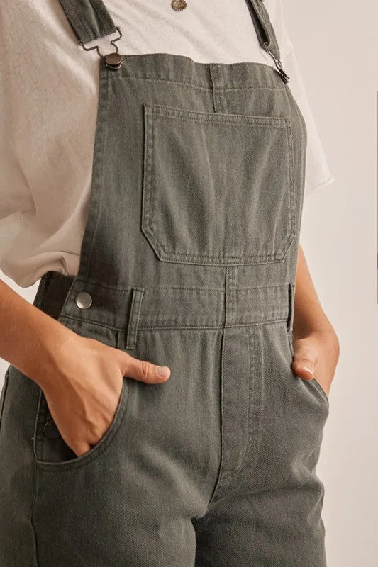 Deep Pocket Overall Jumpsuit