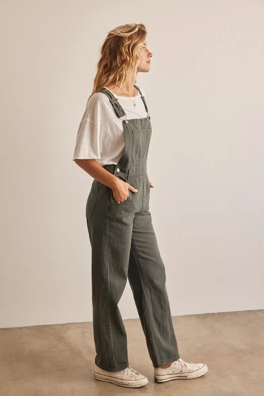 Deep Pocket Overall Jumpsuit