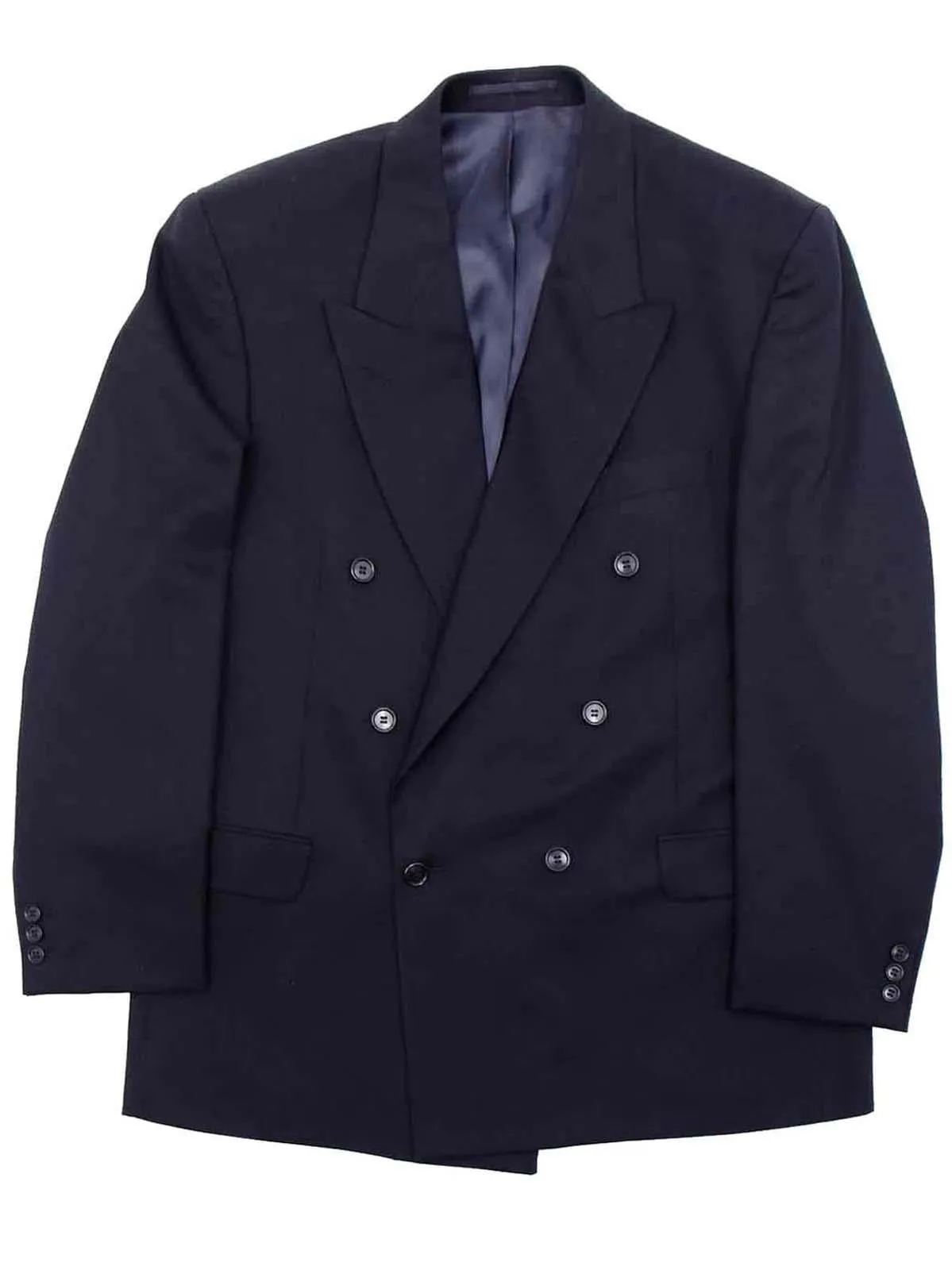 Double Breasted  40s Style Dark Navy Blue Suit