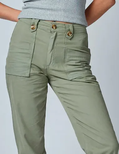 Dricoper Stella Canva Trousers Oil Green