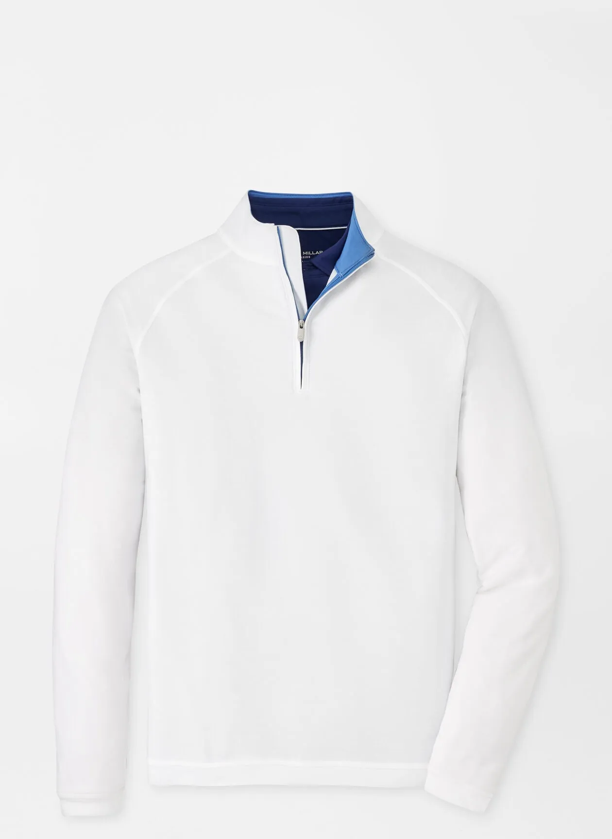 DRIRELEASE NATURAL TOUCH QUARTER-ZIP IN WHITE BY PETER MILLAR