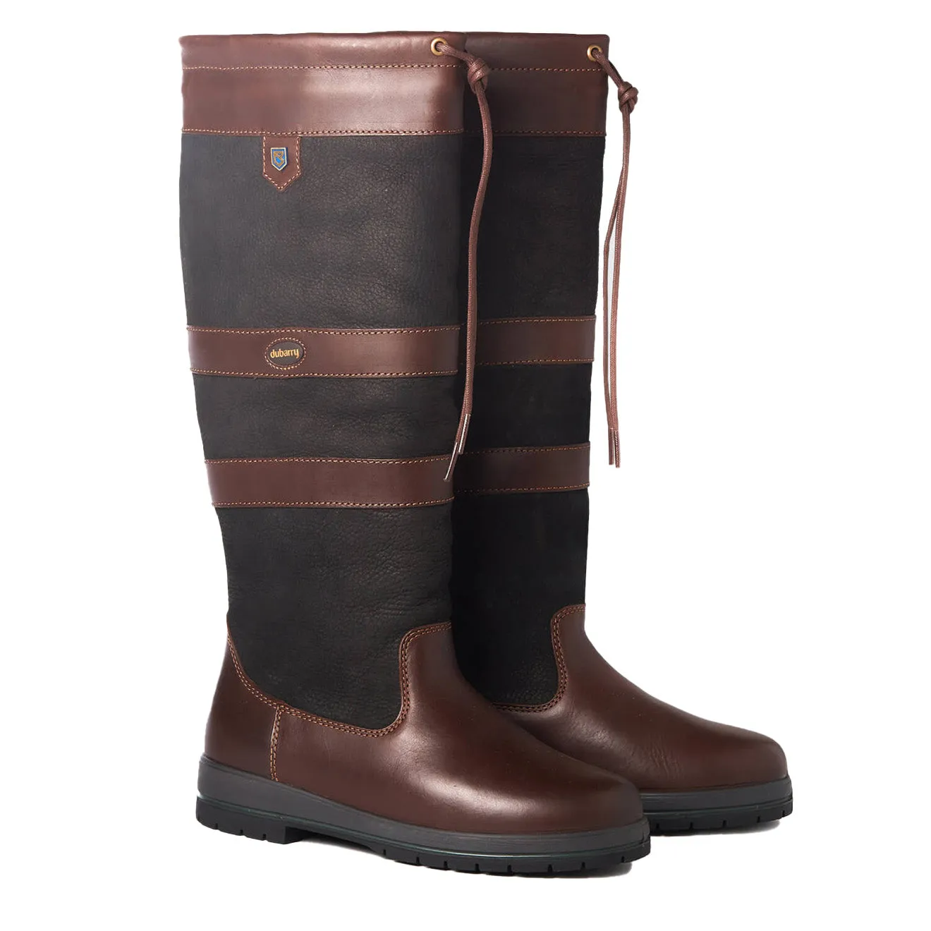 Dubarry Womens Galway Gore-Tex Extrafit Leather Boot Black / Brown