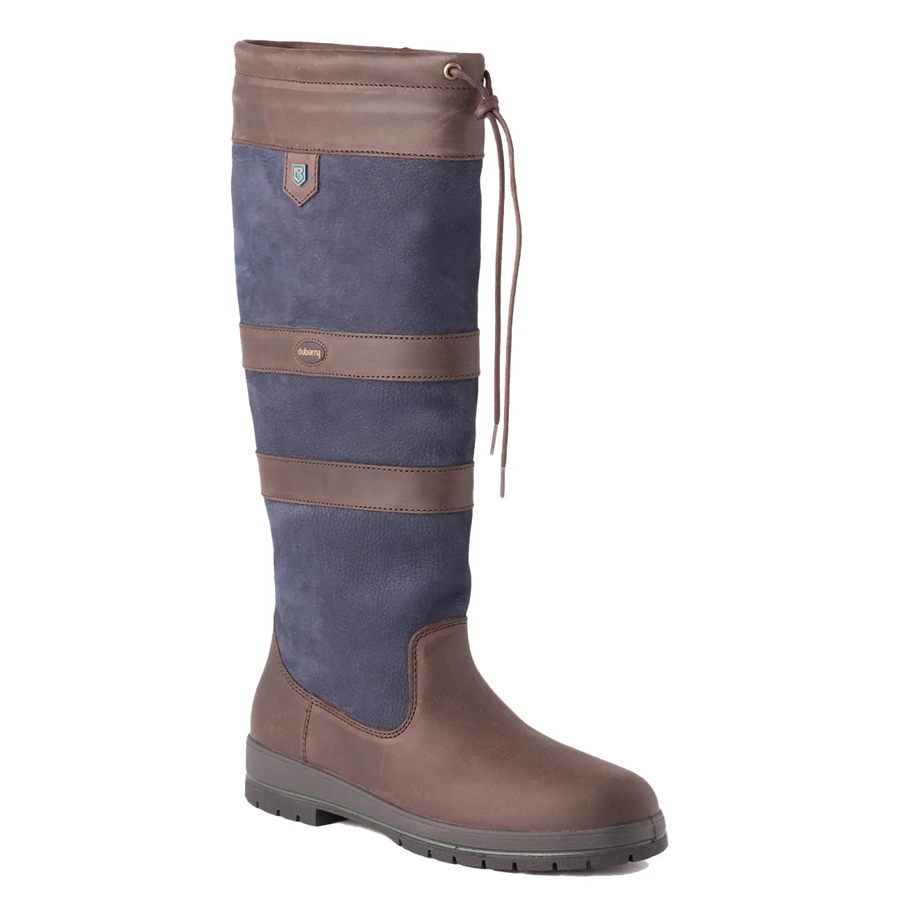 Dubarry Womens Galway Gore-Tex Leather Boot Navy / Brown